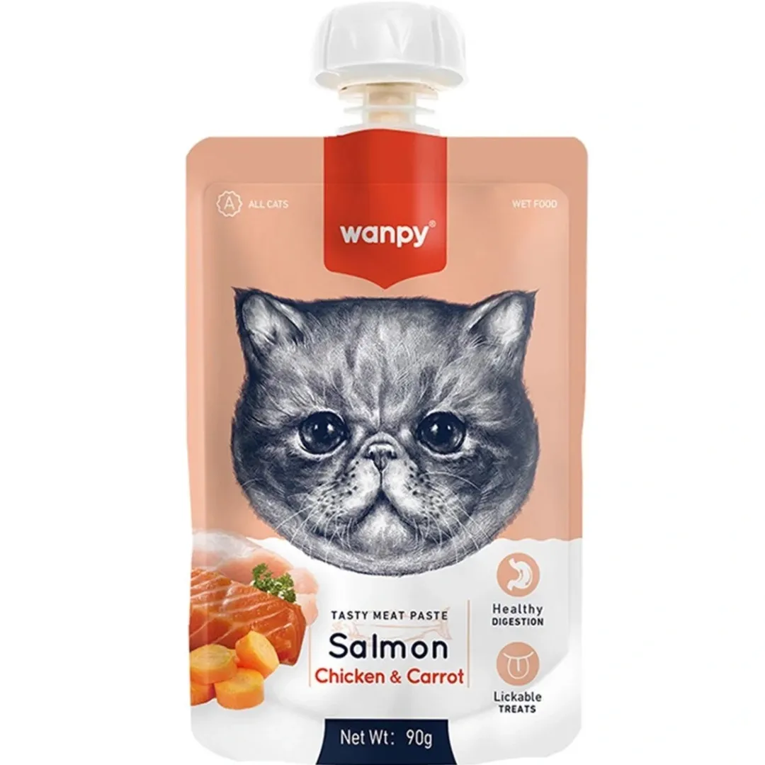 Kat Tasty Paste Salmon - Slikbar godbid 90 g Kattefoder & Snacks
