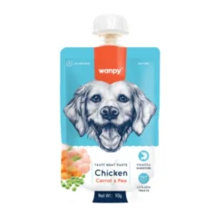 Discount Tasty Paste - Kylling, Gulerødder & Ærter 90 g Snacks Til Hvalpe - Lækre Godbidder Til Træning Og Forkælelse|Hundeguf Og Tyggeben Til Hunde