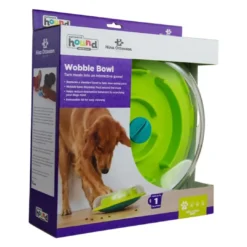 Outlet Wobble Bowl Grøn Niveau 1 - interaktiv foderskål til hunde Hundelegetøj Til Alle Hunde Leg Og Aktivering Året Rundt|Legetøj Til Hvalpe - Sjov Leg, Aktivering Og Tryghed Fra Første Dag