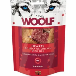 New Woolf Hundesnack And eller Kylling med Ris Hearts Snacks Til Hvalpe - Lækre Godbidder Til Træning Og Forkælelse|Hundeguf Og Tyggeben Til Hunde