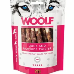 New Woolf Hundesnack And og Oksehud Twister Snacks Til Hvalpe - Lækre Godbidder Til Træning Og Forkælelse|Hundeguf Og Tyggeben Til Hunde