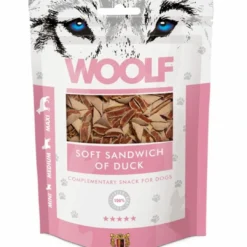 Hot Woolf Hundesnack Blød Sandwich med And Snacks Til Hvalpe - Lækre Godbidder Til Træning Og Forkælelse|Hundeguf Og Tyggeben Til Hunde