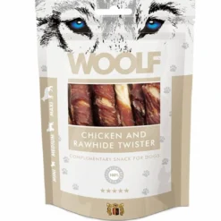 Online Woolf Hundesnack Kylling og Oksehud Twister Snacks Til Hvalpe - Lækre Godbidder Til Træning Og Forkælelse|Hundeguf Og Tyggeben Til Hunde