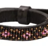 Online Zinj Faraja Pink halsbånd Micro Lang - pink perledetalje Hvalpehalsbånd - Bløde Og Sikre Halsbånd Med Perfekt Pasform Til Din Hvalp|Hundehalsbånd Med Stil - Komfort Og Sikkerhed Til Din Hund