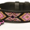 New Zinj Ombima halsbånd Large Pink - håndlavet hundehalsbånd Hvalpehalsbånd - Bløde Og Sikre Halsbånd Med Perfekt Pasform Til Din Hvalp|Hundehalsbånd Med Stil - Komfort Og Sikkerhed Til Din Hund