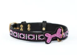 Discount Zinj Rafiki Skinny Halsbånd Medium Pink - slankt og elegant snit Hvalpehalsbånd - Bløde Og Sikre Halsbånd Med Perfekt Pasform Til Din Hvalp|Hundehalsbånd Med Stil - Komfort Og Sikkerhed Til Din Hund