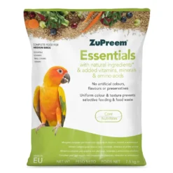 Zupreem Essentials Nymfeparakit og dværgpapegøje 7,5 kg Fuglefoder