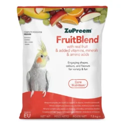 Sale Fruitblend Nymfeparakit og dværgpapegøje 7,5 kg Fuglefoder